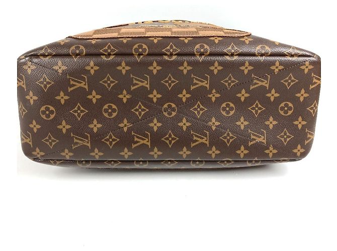 Borsa Tote Louis Vuitton Monogram Landscape Shopper MM Marrone - vista 4