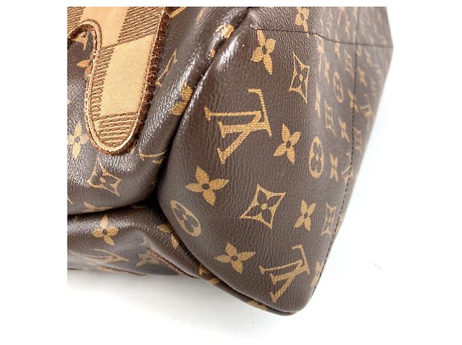 Borsa Tote Louis Vuitton Monogram Landscape Shopper MM Marrone - vista 6