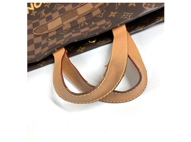 Borsa Tote Louis Vuitton Monogram Landscape Shopper MM Marrone - vista 8
