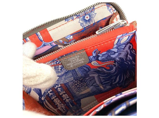 Monedero compacto Azap Hermès Castaño - vista 10