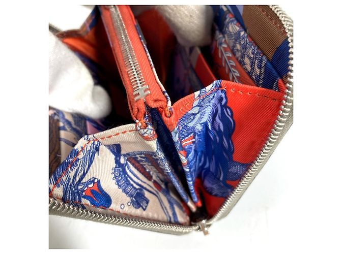 Monedero compacto Azap Hermès Castaño - vista 8