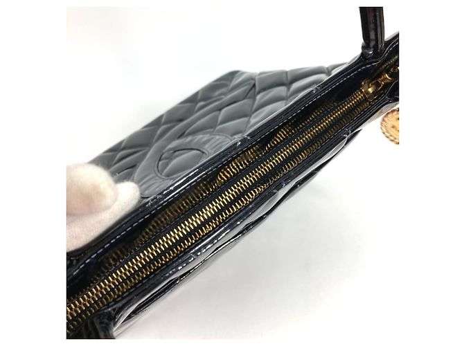 Borsa Tote Chanel CC Coco Mark Logo Nero - vista 10