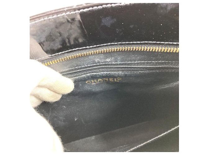 Borsa Tote Chanel CC Coco Mark Logo Nero - vista 15