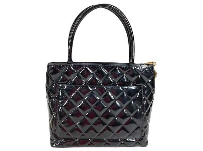 Borsa Tote Chanel CC Coco Mark Logo Nero - vista 3
