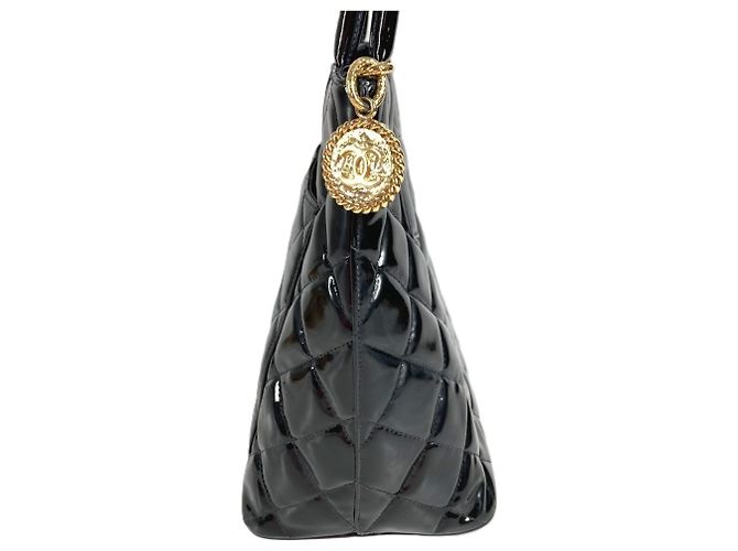Borsa Tote Chanel CC Coco Mark Logo Nero - vista 4