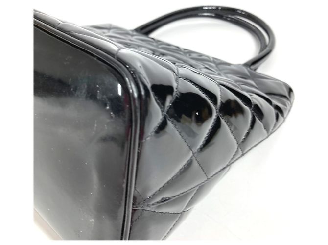 Borsa Tote Chanel CC Coco Mark Logo Nero - vista 7