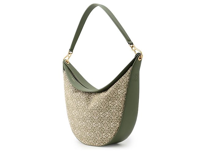 Borsa a tracolla Loewe Luna in pelle jacquard Cachi - vista 2