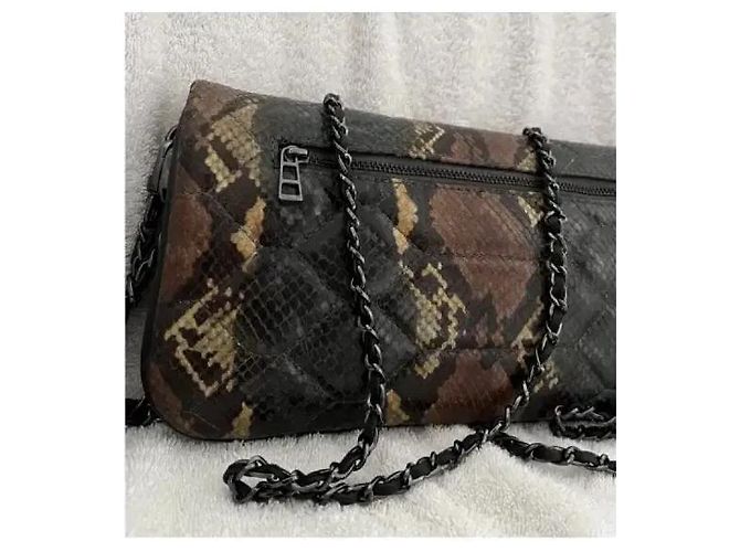 Zadig & Voltaire Rockstud Clutch aus Python-Print Leder Braun Python drucken - Ansicht 12