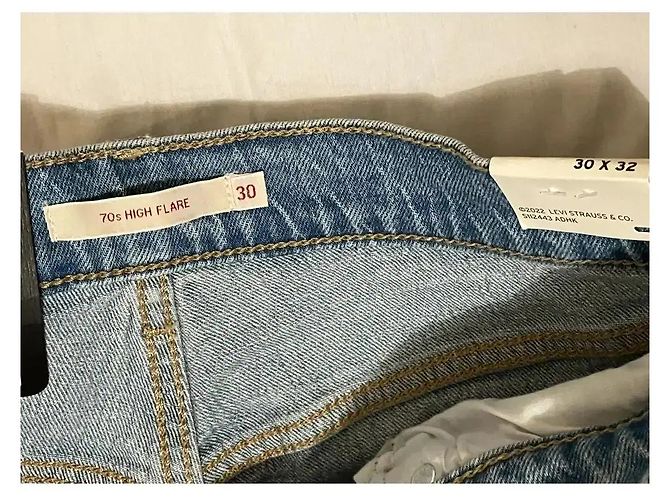 Levi's Jeans 70s High Flare Blu - vista 10