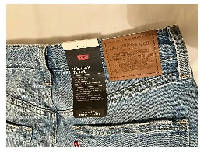 Levi's Jeans 70s High Flare Blu - vista 5