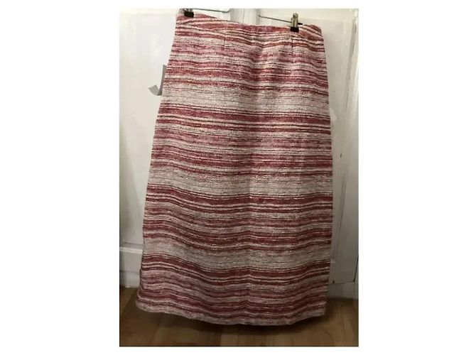 Autre Marque Set Gonna Midi e Top in Tweed Sister Jane Rosa Bianco - vista 8