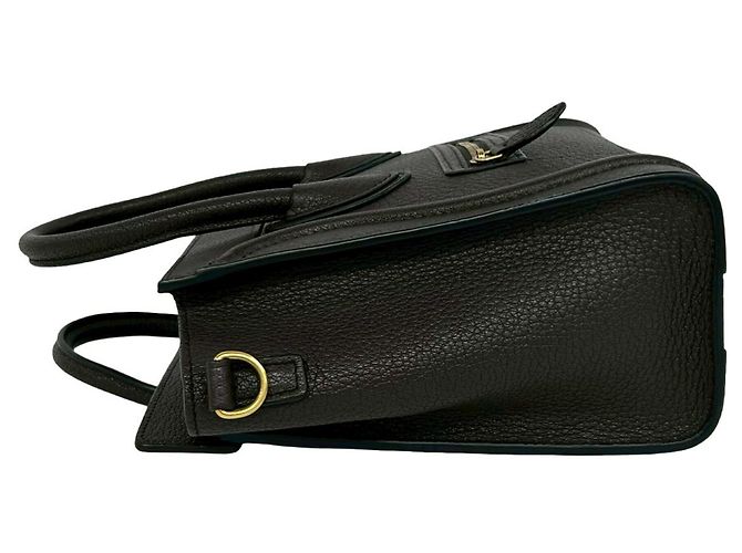 Céline Celine Luggage Nano Shopper Leder Handtasche Braun - Ansicht 5