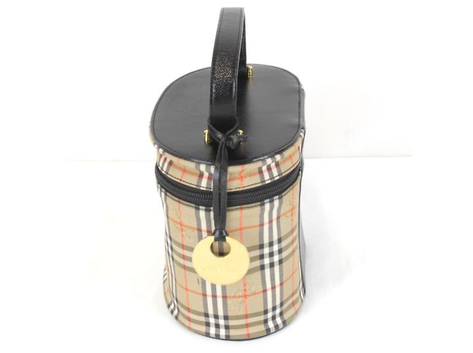 Beauty case in tela beige Burberry - vista 2
