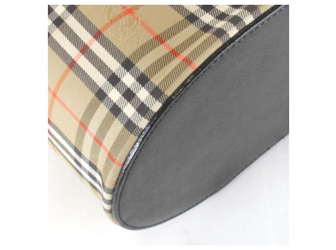 Beauty case in tela beige Burberry - vista 3