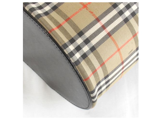 Beauty case in tela beige Burberry - vista 4