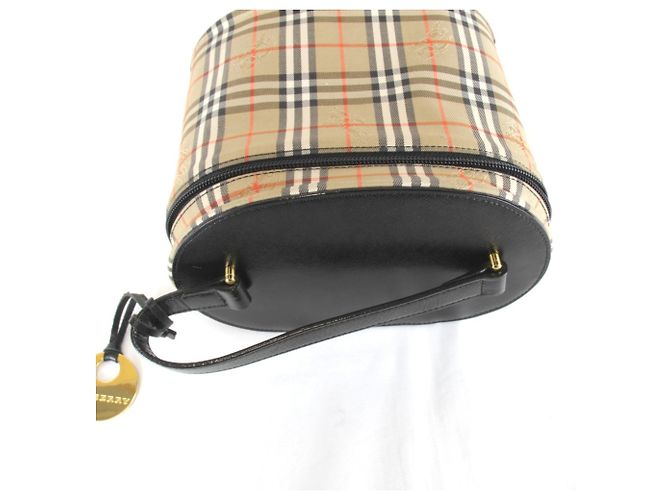 Beauty case in tela beige Burberry - vista 9