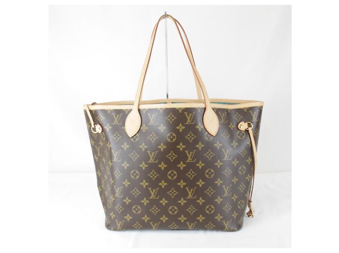 Borsa Tote in tela marrone Louis Vuitton - vista 3