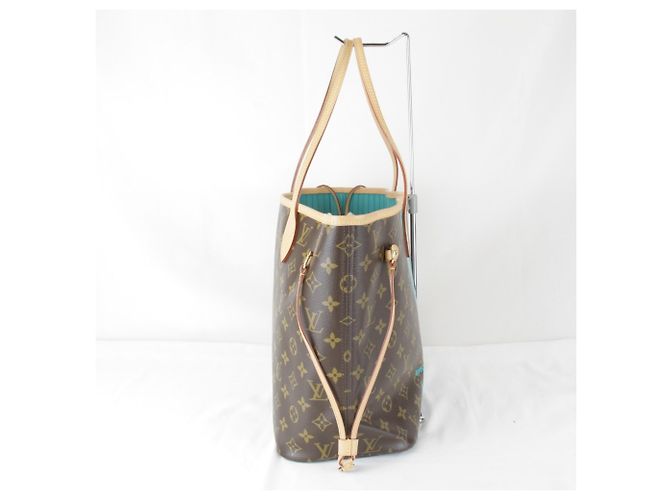 Borsa Tote in tela marrone Louis Vuitton - vista 5