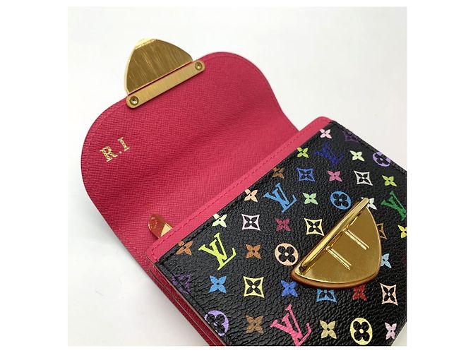 Louis Vuitton Monogram Multicolore Black Tri-fold Wallet - view 6