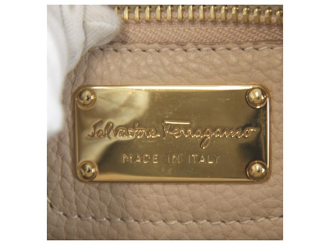Borsa a mano in pelle rosa Salvatore Ferragamo - vista 7