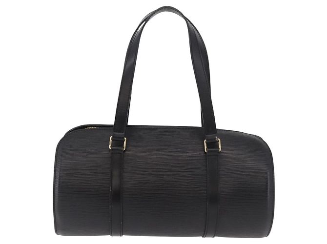 Borsa Soufflot Louis Vuitton in pelle Epi Nero - vista 2