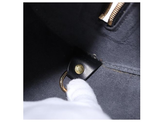 Borsa Soufflot Louis Vuitton in pelle Epi Nero - vista 7