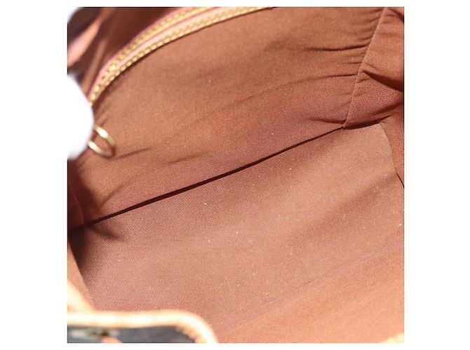 Louis Vuitton Vintage Montsouris Monogram Canvas MM Marron - vue 5