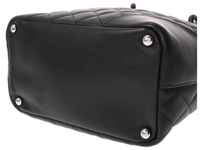 CHANEL Cambon Line Small Tote Bag Schwarz Weiß - Ansicht 6
