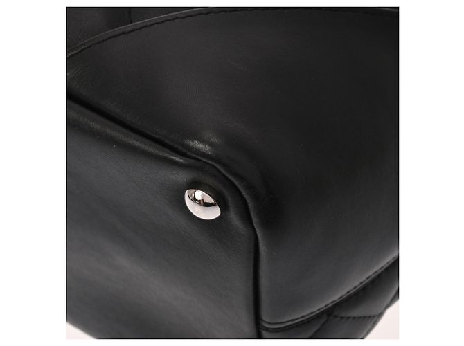 CHANEL Cambon Line Small Tote Bag Schwarz Weiß - Ansicht 7