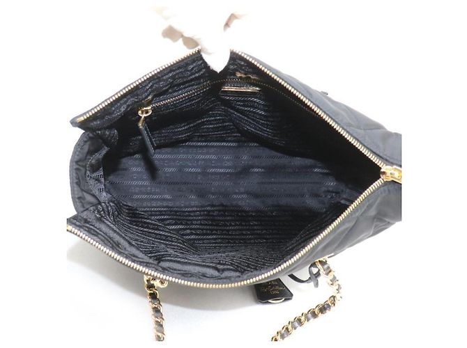Prada Re-Edition 1995 Chain Shoulder Bag Schwarz - Ansicht 4