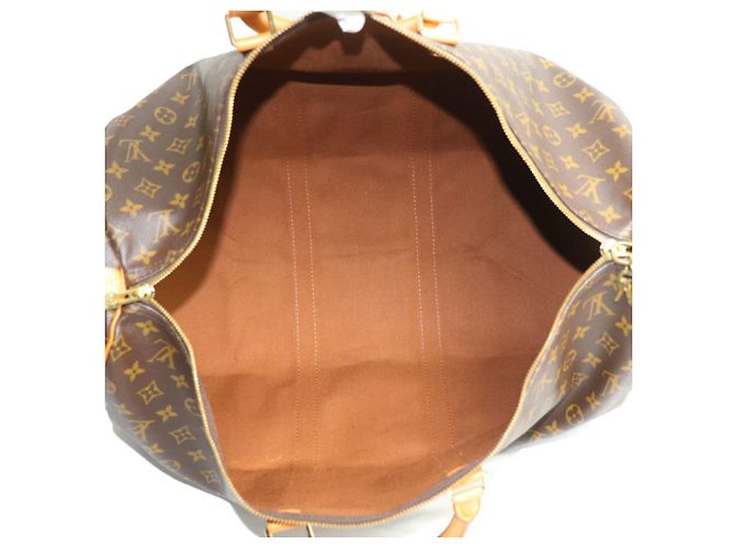 Borsa Boston Louis Vuitton Keepall 55 Marrone - vista 4
