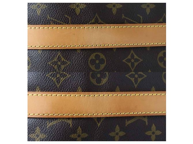 Borsa Boston Louis Vuitton Keepall 55 Marrone - vista 7