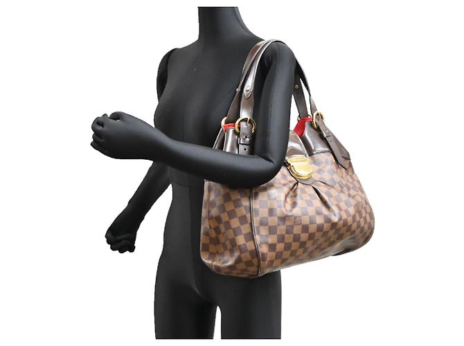 Borsa a tracolla Sistina GM da donna Louis Vuitton Marrone - vista 9
