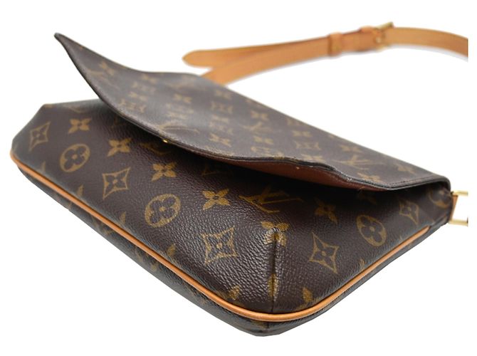 Borsa a Spalla Louis Vuitton Musette Tango Marrone - vista 3