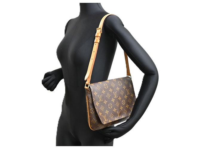 Borsa a Spalla Louis Vuitton Musette Tango Marrone - vista 9