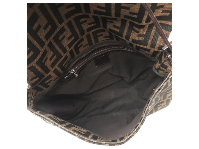 Zucca Borsa a secchiello Fendi Mamma Marrone - vista 6