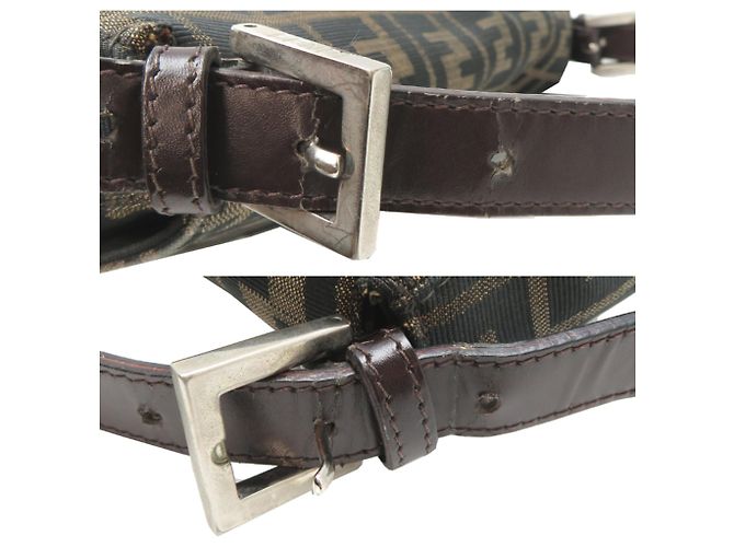 Zucca Borsa a secchiello Fendi Mamma Marrone - vista 9