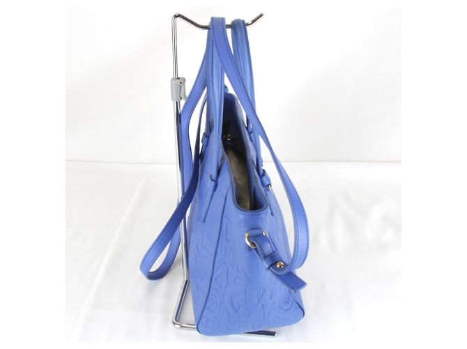 Borsa Tote in pelle blu Salvatore Ferragamo - vista 2