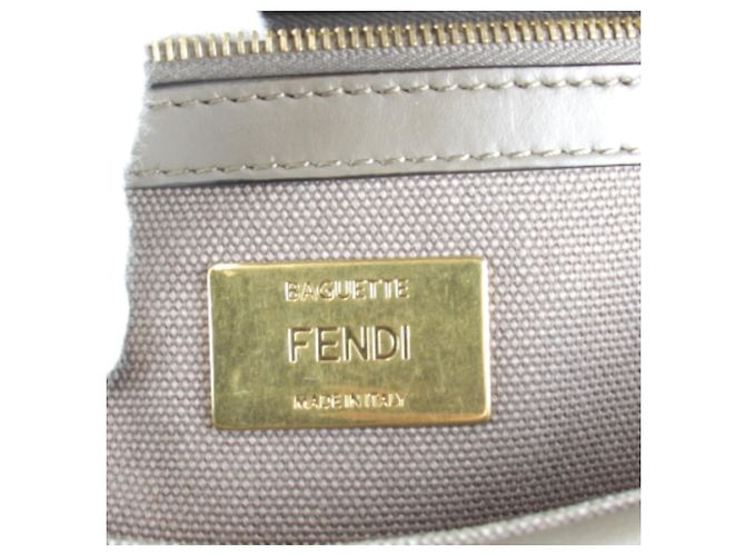 Borsa a tracolla Fendi in tela rosa - vista 7