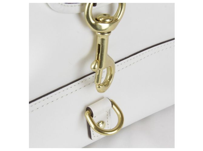 Borsa a tracolla COACH White Tassel Charm Bianco - vista 13