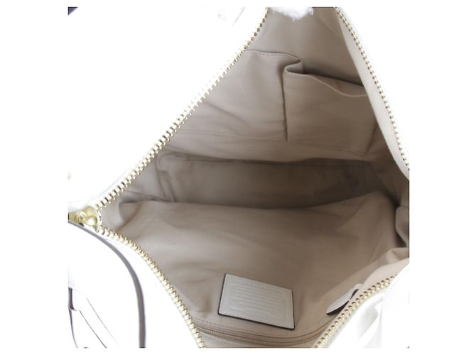 Borsa a tracolla COACH White Tassel Charm Bianco - vista 14
