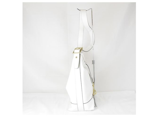 Borsa a tracolla COACH White Tassel Charm Bianco - vista 4