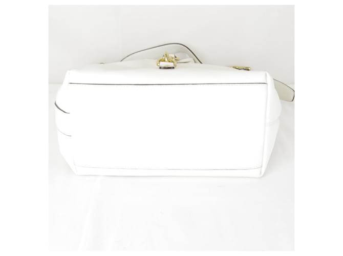Borsa a tracolla COACH White Tassel Charm Bianco - vista 7