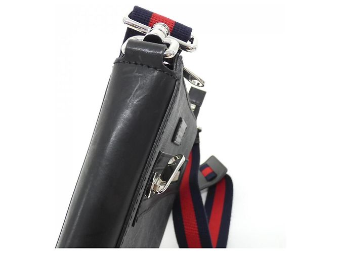 Gucci 523599 K5RLN Bolso de Hombro Castaño Negro - vista 4