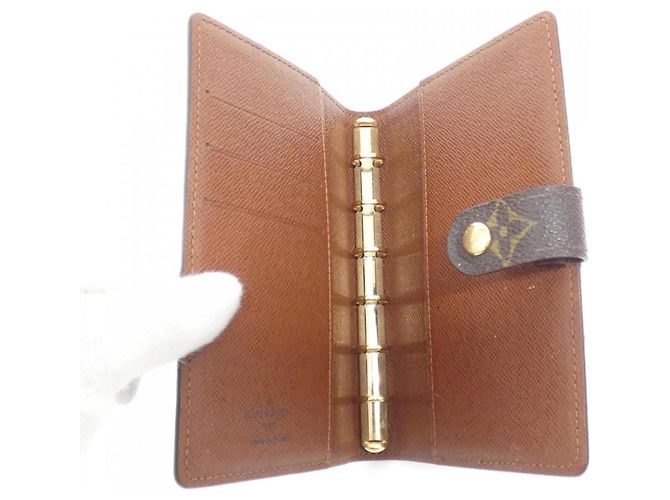 Organizer Organizzatore Louis Vuitton Monogram Agenda PM R20005 Marrone - vista 9