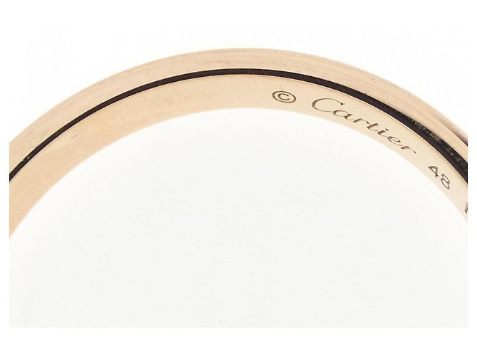 Anello Cartier Damour in Oro Rosa 18K con Diamante - vista 2