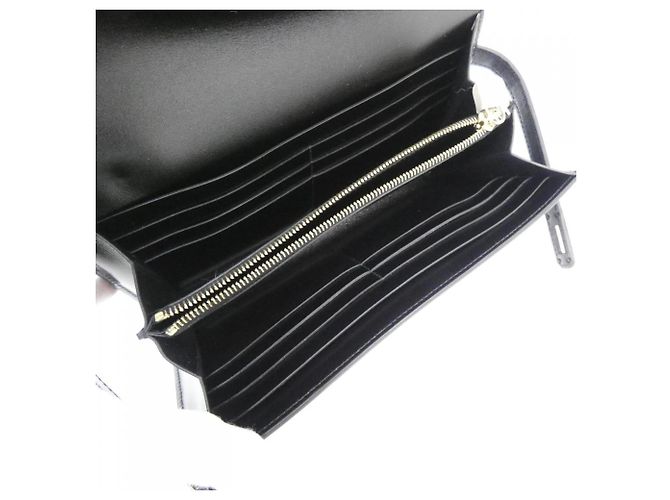 Hermès Cartera Bi-Fold Hermes Kelly Classic Negro - vista 3