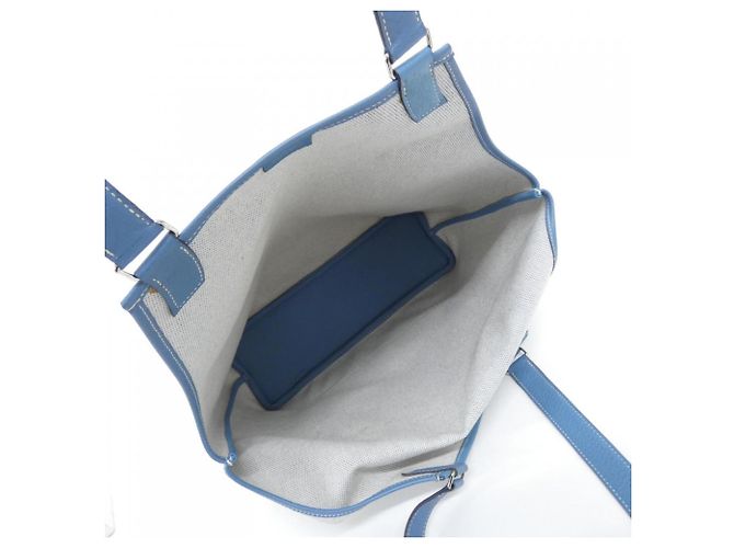 Hermès Borsa a Spalla Hermes Jardinier Blu - vista 9