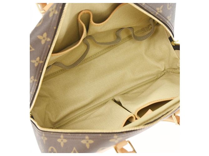 Louis Vuitton Deauville Monogram Canvas 34 Marrone - vista 3