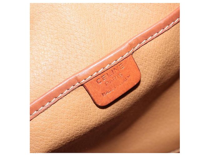 Céline Celine Vintage Macadam Canvas and Leather Braun - Ansicht 6